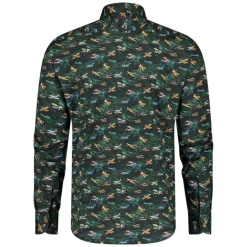 A Fish Named Fred Aeroplane Shirt in Dark Green