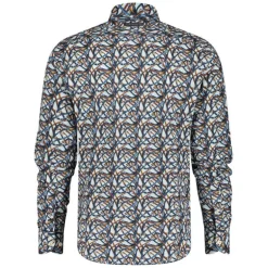A Fish Named Fred Carabiner Ropes Shirt in Off White/Blue