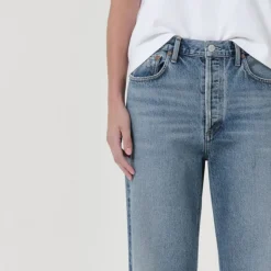 AGOLDE Fran Low Slung Straight Leg Jeans in Invention