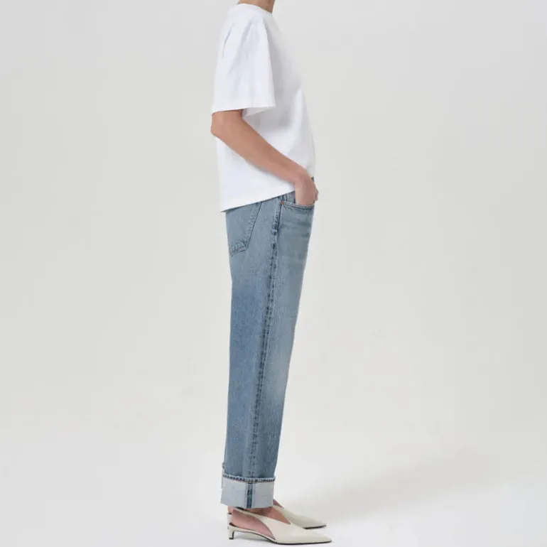 AGOLDE Fran Low Slung Straight Leg Jeans in Invention