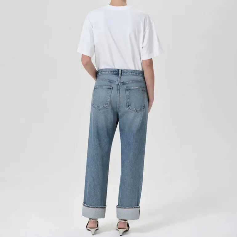 AGOLDE Fran Low Slung Straight Leg Jeans in Invention