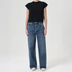 AGOLDE Low Slung Baggy Jeans in Essence