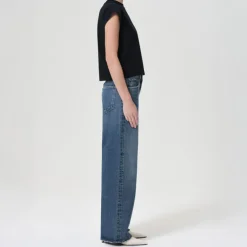 AGOLDE Low Slung Baggy Jeans in Essence