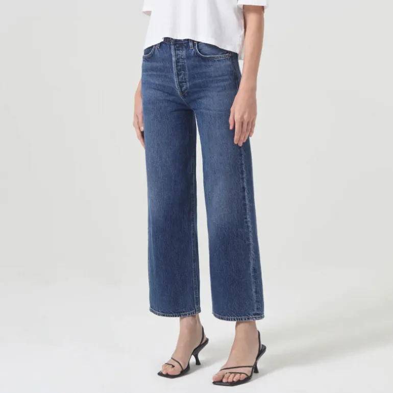 AGOLDE Ren High Rise Wide Leg Jeans in Control