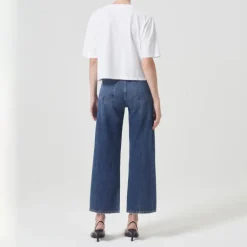 AGOLDE Ren High Rise Wide Leg Jeans in Control