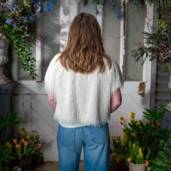 ALYSI Fringes Shirt in Meringa