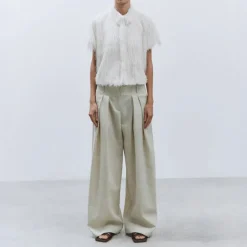ALYSI Fringes Shirt in Meringa