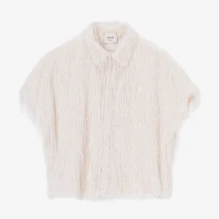ALYSI Fringes Shirt in Meringa