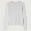 AMERICAN VINTAGE Gamipy Long Sleeve Top in White