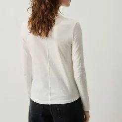 AMERICAN VINTAGE Gamipy Long Sleeve Top in White