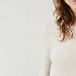 AMERICAN VINTAGE Gamipy Long Sleeve Top in White