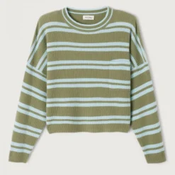 AMERICAN VINTAGE Raxow Jumper in Crystal Stripes Rim