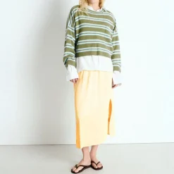 AMERICAN VINTAGE Raxow Jumper in Crystal Stripes Rim