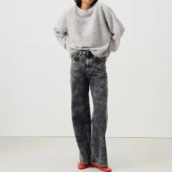 AMERICAN VINTAGE Vitow Jumper in Melange Light Grey