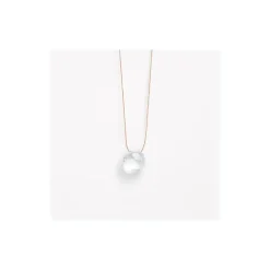 April Fine Cord Birthstone Necklace in Clear Quartz | Collen and Clare