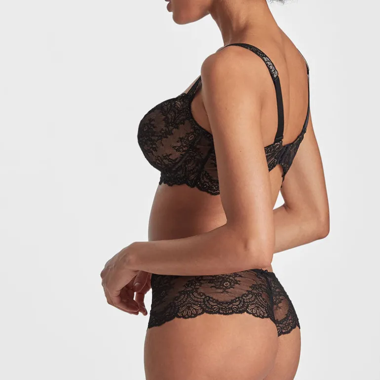 AUBADE Danse des Sens Comfort Half Cup Bra in Black
