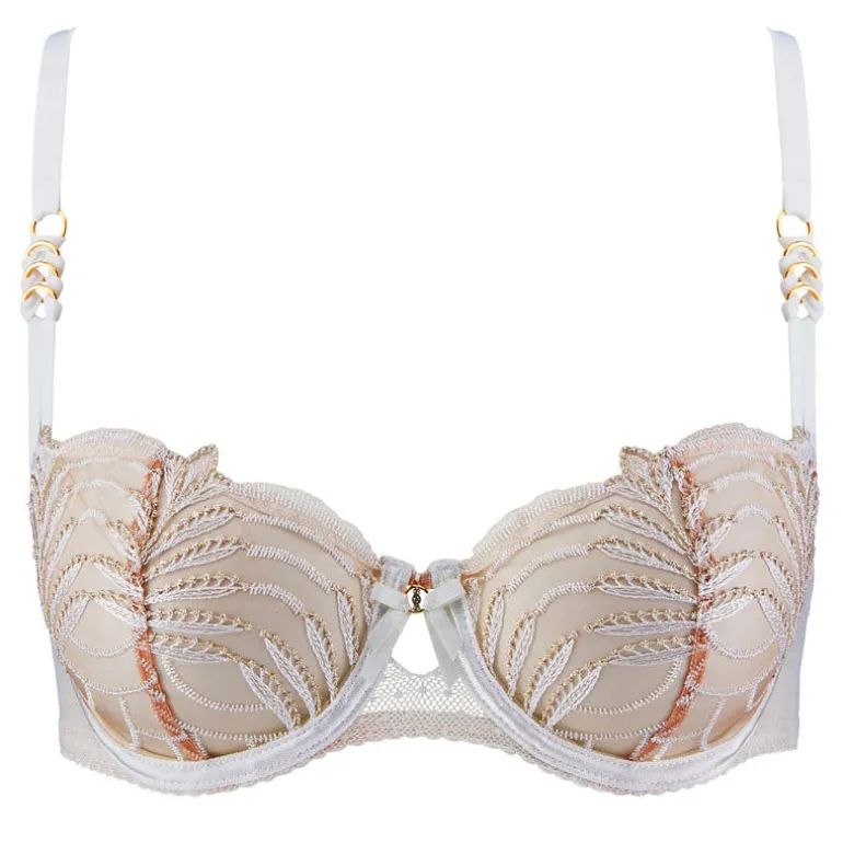 AUBADE Hypnolove Half Cup Bra in Gold Feather