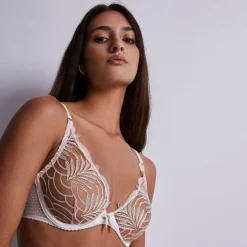 AUBADE Hypnolove Triangle Bra in Gold Feather