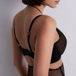 AUBADE Sumptuous Waves U/W Triangle Bra in Smoky Attraction