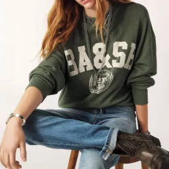 Ba&Sh Benjamin Sweater in Kaki