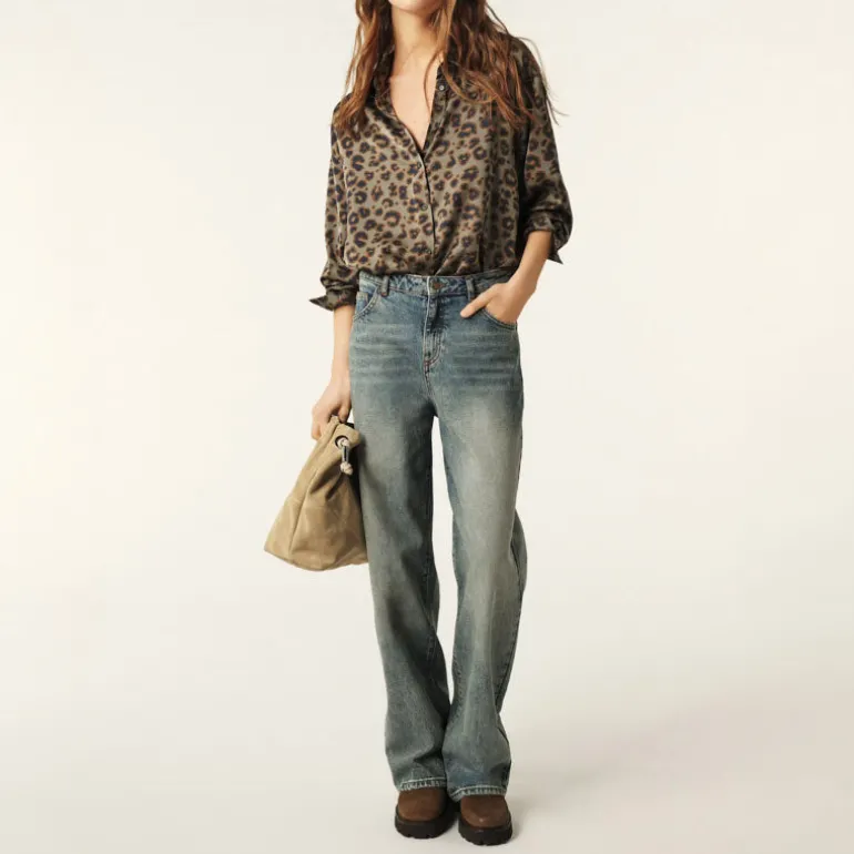 BA&SH Billie Shirt in Kaki