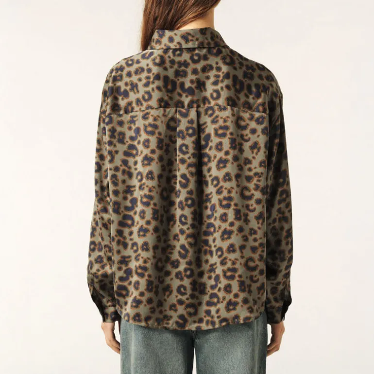 BA&SH Billie Shirt in Kaki