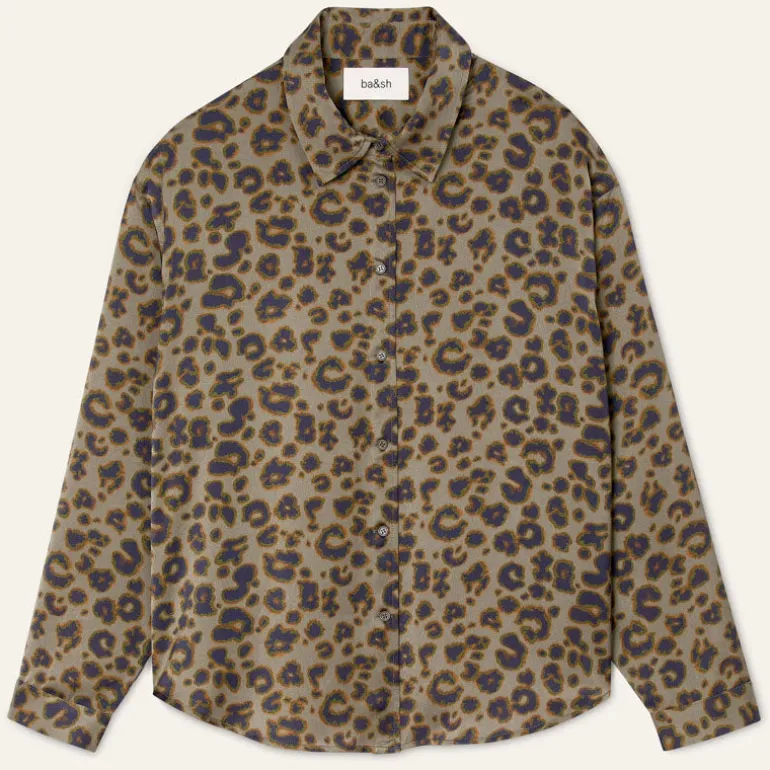 BA&SH Billie Shirt in Kaki