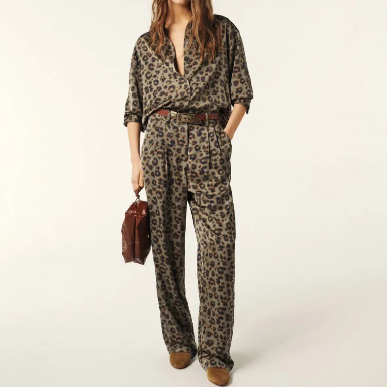 BA&SH Bloy Pants in Kaki