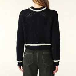 BA&SH Bota Jumper in Marine