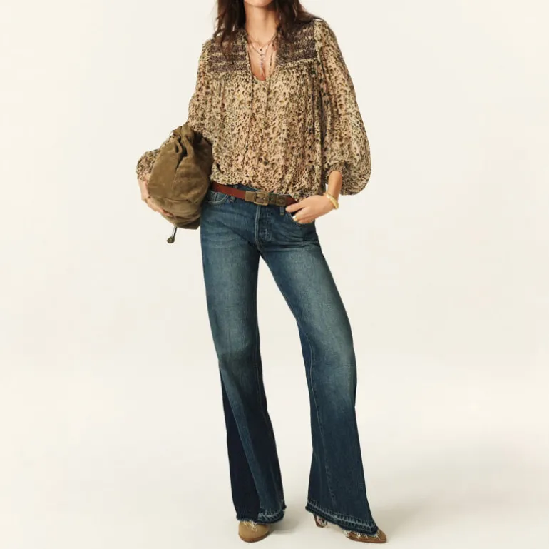 BA&SH Capucine Blouse in Ecru