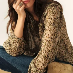 BA&SH Capucine Blouse in Ecru