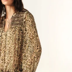 BA&SH Capucine Blouse in Ecru
