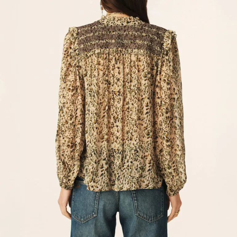 BA&SH Capucine Blouse in Ecru