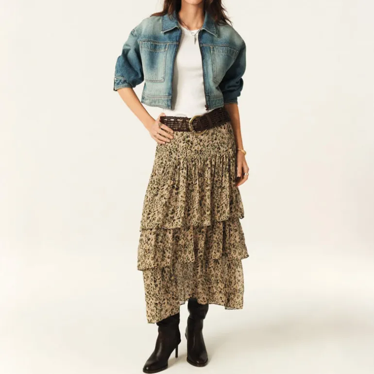 BA&SH Coccie Skirt in Ecru