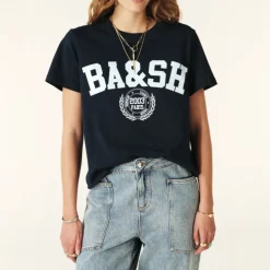 BA&SH Ioni T-Shirt in Navy