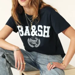 BA&SH Ioni T-Shirt in Navy