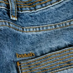 Ba&sh Math Skirt in Blue Jeans