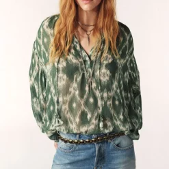 Ba&Sh Menaelle Tunic in Kaki