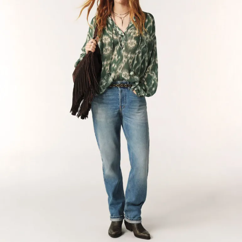 Ba&Sh Menaelle Tunic in Kaki