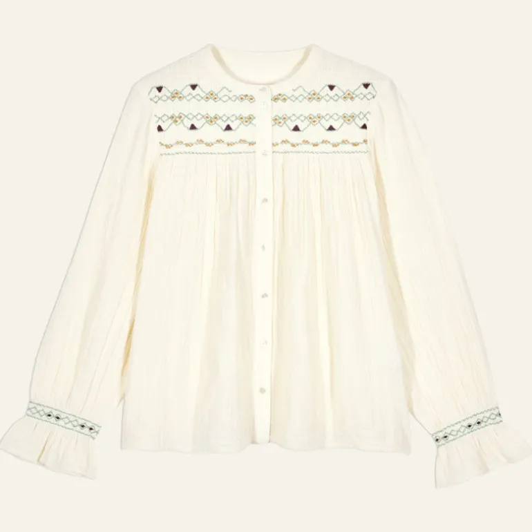 BA&SH Suzanna Shirt in Ecru