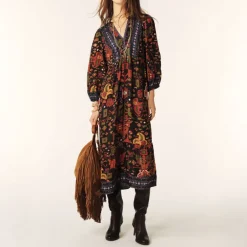 Ba&Sh Valley Dress in Noir