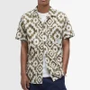 BARBOUR Barbour Homelane Printed S/S Relaxed Fit Shirt in Light Sage
