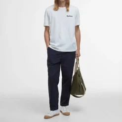 BARBOUR Barbour Homelane Relaxed Fit T-Shirt in Whisper White