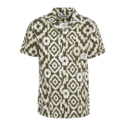 BARBOUR Barbour Homelane Printed S/S Relaxed Fit Shirt in Light Sage