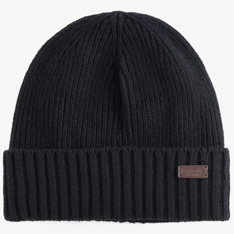 Barbour Carlton Beanie Hat in Black