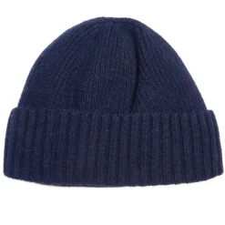 Barbour Carlton Beanie Hat in Navy | Collen & Clare