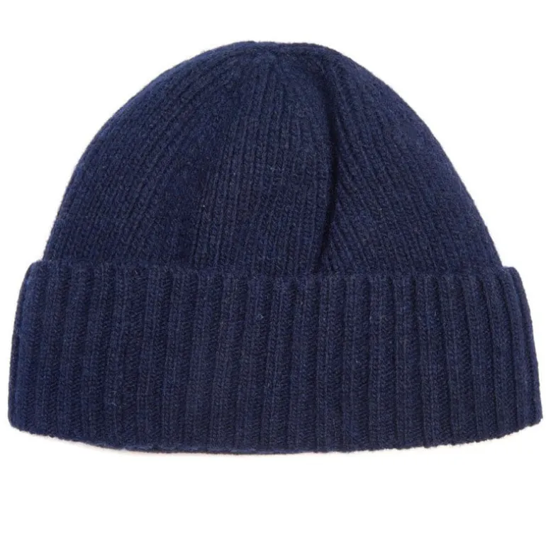 Barbour Carlton Beanie Hat in Navy | Collen & Clare