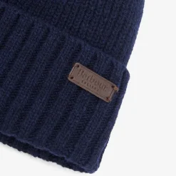 Barbour Carlton Beanie Hat in Navy | Collen & Clare