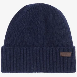 Barbour Carlton Beanie Hat in Navy | Collen & Clare