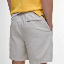 BARBOUR Cotton Linen Relaxed Short in Mist